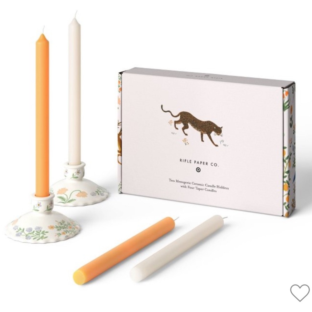 Rifle Paper Co x Target menagerie candlestick set